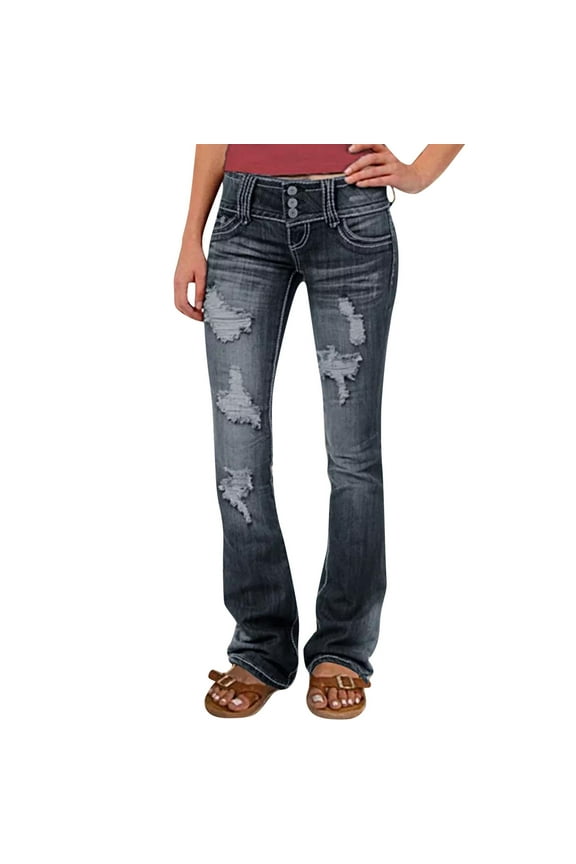 Low Rise Jeans Ripped Jeans Womens Gap Jeans for Women High Waisted Jeans for Women Womens Jeans Straight Leg Petite Jeans for Women Baggy Jeans Y2k Black L