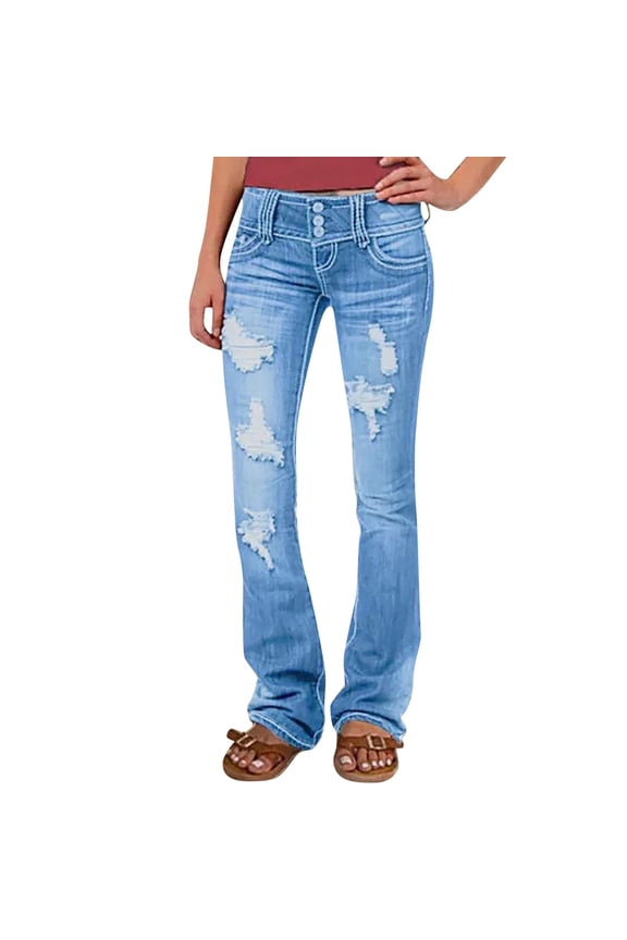 Low Rise Jeans Ripped Jeans Womens Gap Jeans for Women Womens Jeans Bootcut Wide Leg Jeans Woman Cute Jeans Wide Leg Jeans for Women Light Blue S