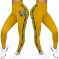 thumbnail image 1 of Outfmvch Mardi Gras Leggings for Women High Waist Tummy Control Yoga Pants Sports Workout Running Leggings Carnival Tights Yellow S-3XL, 1 of 6