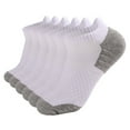 thumbnail image 1 of Outfmvch Men's Low Cut Socks Warm Socks for Women Crew Socks for Men Ruffle Ankle Socks Mens Running Socks Pilates Socks White L, 1 of 4