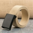 thumbnail image 1 of Outfmvch Mens Belts Leather Leather Belt For Men Fashion Belt Buckle Women Nylon Belt Fans Automatic Men Canvas Belt Belt Buckle Khaki One Size, 1 of 2