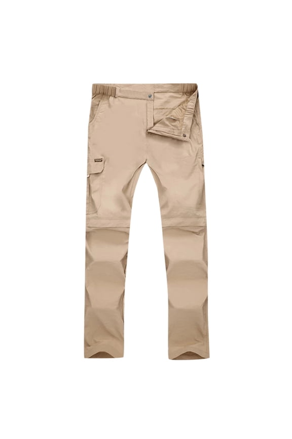 Mens Jeans Cargo Pants Women Men Quick Dry Hiking Pants Waterproof Casual Trousers Outdoor Convertible Pants Joggers For Men Khaki L