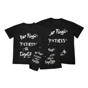 Outfmvch Mens T-Shirts Polo Shirts for Men Graphic Tees Daddy And Me Family Matching Outfits Mama T Shirt Tops Father's Day Shirts Mother Father Sweatshirt Mens Shirts 1Pc Shirt Black L