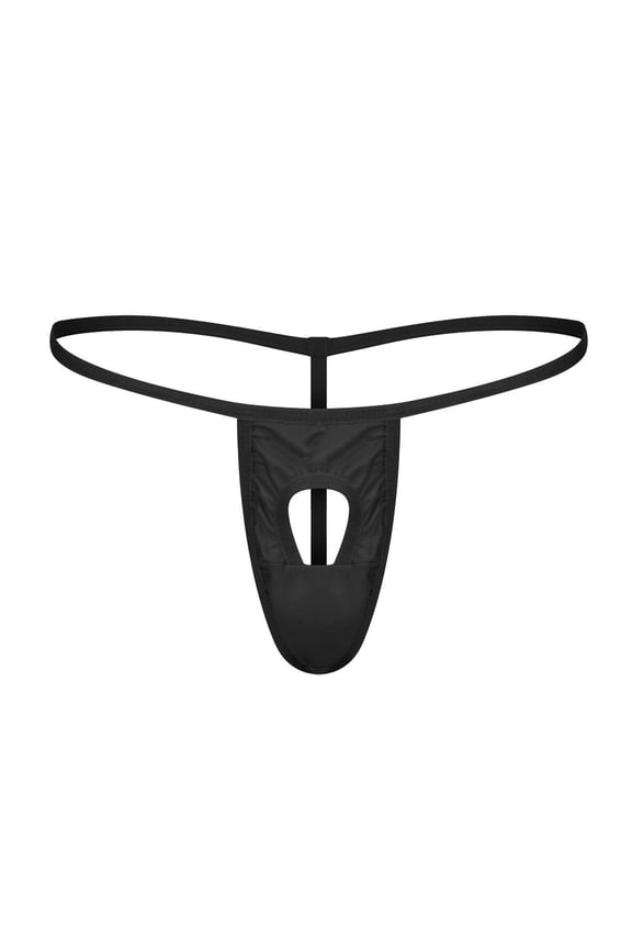 Mens Thong Mens Boxer Briefs Mens Underwear Thong Briefs Bikini Underpants Mens Bulge Underwear Men's Underwear(clearance) Black M