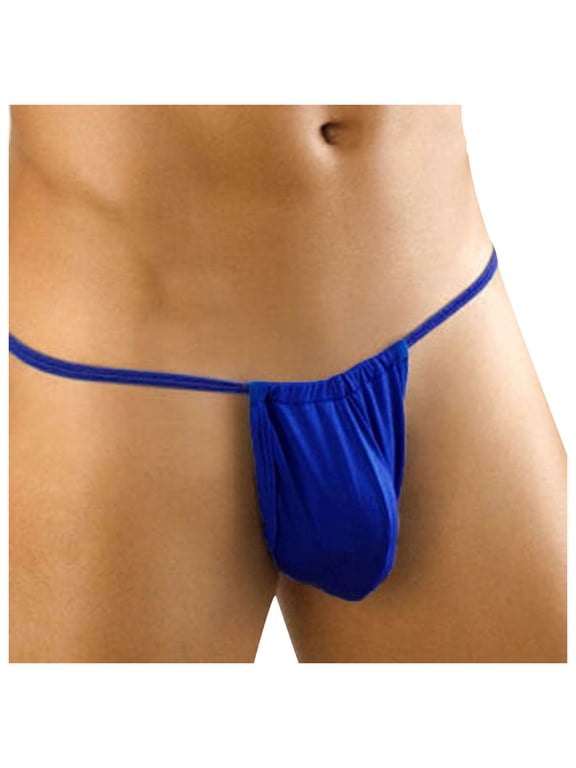Mens Underwear Men T-back Thin Thong Low-waisted Underpants Underwear Thermal Underwear for Men