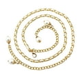 thumbnail image 1 of Outfmvch Metal Belt Waist Chain Belt Chain Western Belts for Woman Stretchy Belt for Women Fringe Belts for Women Thick Belts for Women White One Size, 1 of 9