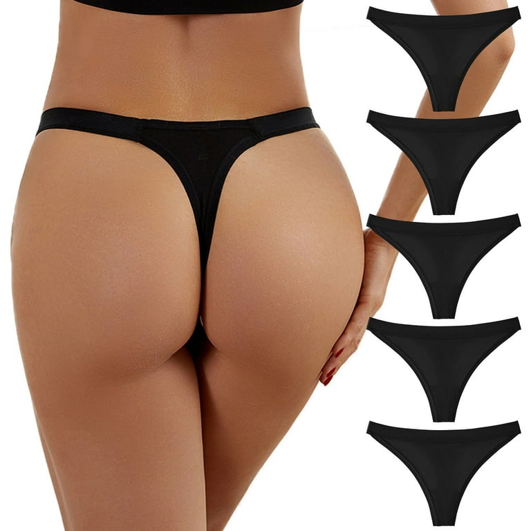 Women Sexy G-string Lingerie Thongs Panties Briefs Underwear Knickers Black  E