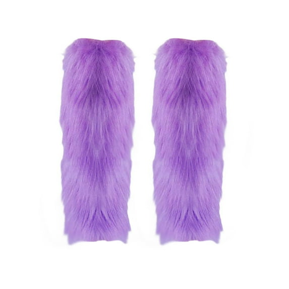 Outfmvch Pilates Socks Long Socks for Women Crew Socks for Women Gym Socks Women Mid Calf Socks Women Fuzzy Leg Warmers Striped Socks Purple A