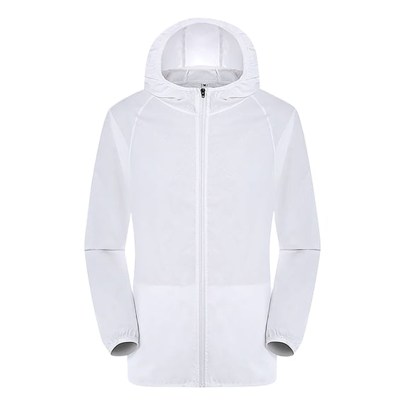 Outfmvch Rain Jacket Winter Coats For Women Rain Jacket Outdoor Plus Size Hooded Windproof Coat Raglan Rain Jacket Women White Xl