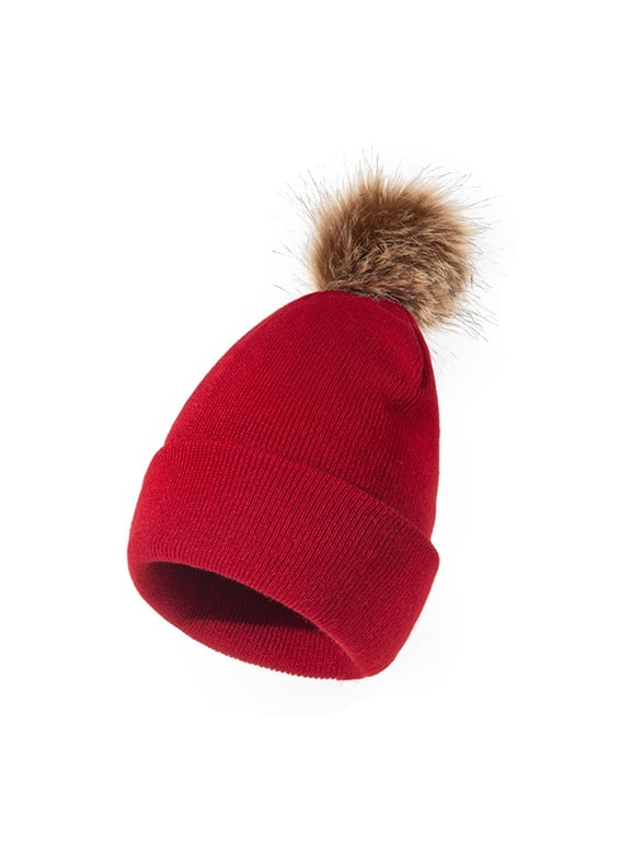 Red Beanie Women Warm Beanie for Women Beanies Cold Weather Hat Beanie Skull Cap Winter Hats for Women Cold Weather Winter Hats Women Z1 Red One Size