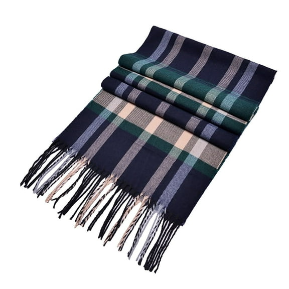 Outfmvch Scarf For Women Scarf Wool Feel Scarf Warm Soft Lightweight Scottish Scotland Check Tartan Plaid Gift For Men Women Kids Scarf For Men Army Green One Size