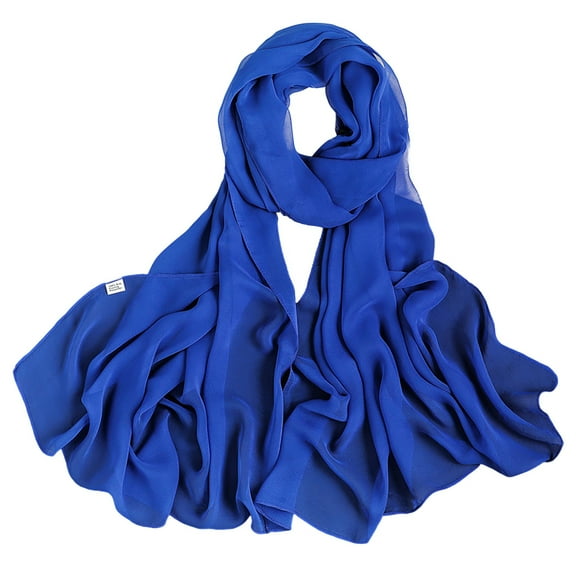 Outfmvch Scarf for Women Chiffon Scarf Long Scarf for Women Sheer Scarf Winter Scarf for Women Silk Scarf for Women Hair Sheer Poncho Khaki One Size