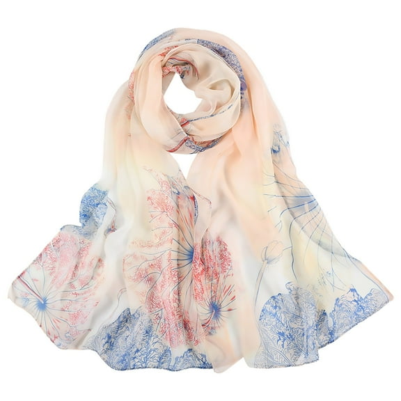 Outfmvch Scarf for Women Satin Scarf Scarves for Women Lightweight Silk Scarf for Women Hair Ponchos for Women Silk Hair Wrap Scarf Beige One Size