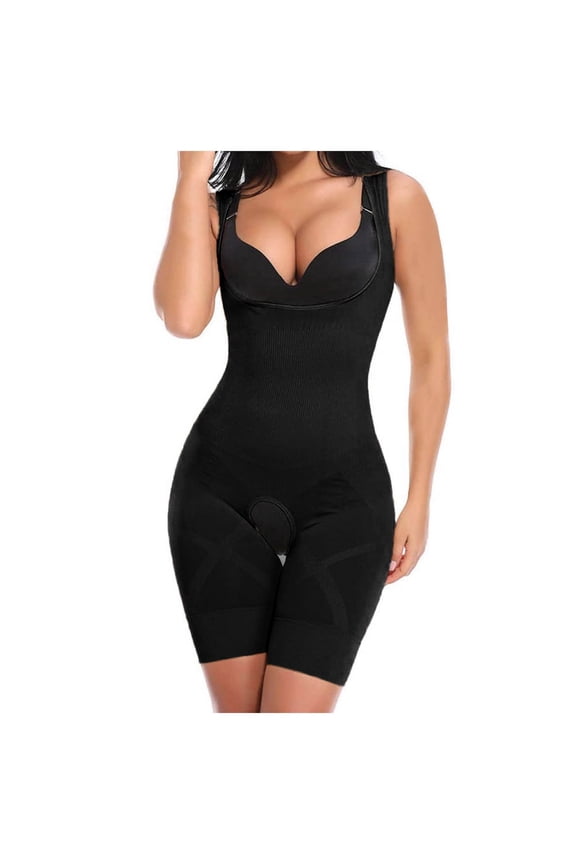 Shapewear Bodysuits Waist Shapers Shaping Panties Waist Women's Slim Belly Bra Body in Shaping Thigh Shapers(clearance) Black C