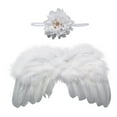 thumbnail image 1 of Outfmvch Shawl Wraps,Fairy Wings Newborn Photography Basket Accessory Wing 06 Costume Props Angel Photo Accessory Party Wings Angel Wings White One Size, 1 of 4