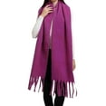 thumbnail image 1 of Outfmvch Shawl Wraps Scarf Wrap Shawl shawl wraps for women Popular Thickened Warm Scarf With Tassel Shawl For Women Sheer Scarf for Women Shawls and Wraps Purple A, 1 of 3