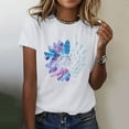 thumbnail image 1 of Outfmvch Shirts for Teens,Womens Short Sleeve Tops,Cotton T Shirts Women,Sunflower T Shirt Plus Size Loose Top Tops Girls Short Sleeve Graphic T Shirt,Fitted T Shirts for Women,Trendy Queen White XL, 1 of 5