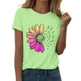 thumbnail image 1 of Outfmvch Shirts for Women,Oversized Graphic Tshirts for Women,Spring Tops for Women,Short Sleeve Shirts for Women,Womens Graphic T Shirts,Workout T Shirts Short Sleeve Spring Tee X1 Mint Green XL, 1 of 9