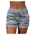 thumbnail image 1 of Outfmvch Shorts For Women Gym Shorts Women Women Soft And Comfy Activewear Lounge Shorts With Pockets And Drawstring Leggings With Pockets For Women Gray L, 1 of 7