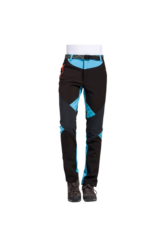 Ski Pants Women Hiking Pants Women Thermal Pants Women Fleece Lined Waterproof Pants Winter Cargo Pants Snow Pants Sky Blue 2xl