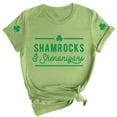 thumbnail image 1 of Outfmvch St Patricks Day Shirt Women St Patricks Day Shirt Womens Tops Wost. Day Funny and Shenanigans Casual T Shirt Casual T Shirt Letters Printed Crew Neck Shirt Wopullover T Shirt Army Green S, 1 of 7