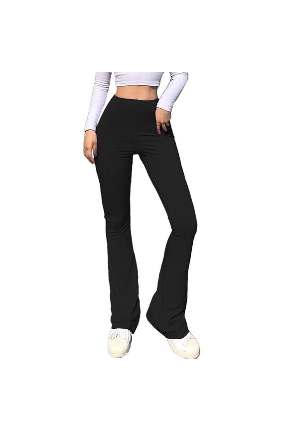 Stretchy Pants for Women Womens Pants Casual Thermal Leggings Faux Fur Leggings Womens Sweatpants Fleece Tights Black M
