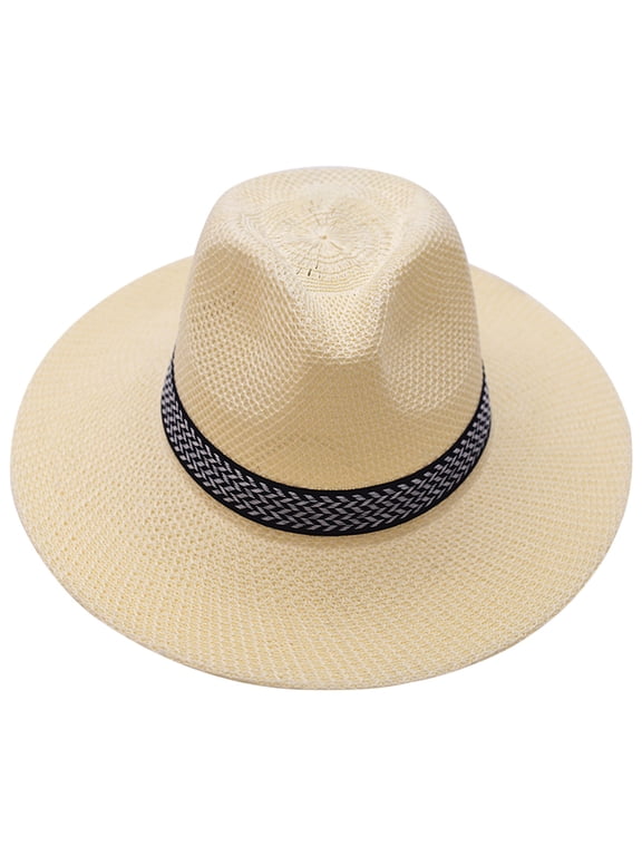 Sun Hat Women Womens Beach Hat Summer Hat Work Hats Hats for Women Hiking Hat Wide Brim Hat Sun Visor Fold-up Brim Floppy Sun Hats for Women Wide Brim Ponytail A2 White One Size