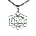 thumbnail image 1 of MATROOY Merkaba Necklace Silver Stainless Steel Spiritual Sacred Geometry Pendant Chain, 1 of 3