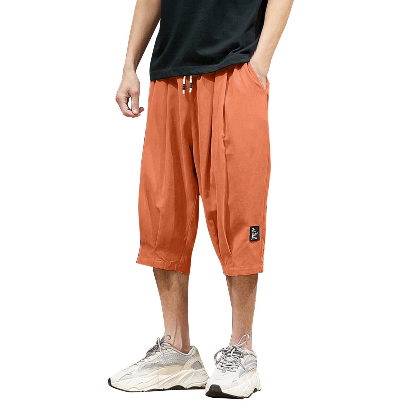 Outfmvch Sweatpants For Men Mens Shorts Mens Sports Shorts Striped Jogging Bottoms Summer Training Trousers With Pockets Elastic Waistband Breathable