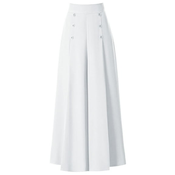 Outfmvch Tennis Skirts for Women，Skinny Jeans for Women，Wide Leg Dress Pants for Women，Palazzo Pants for Women，Culottes for Women，Summer Pants for Women，Knee Length Skorts for Women， White，5XL
