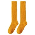 thumbnail image 1 of Outfmvch Thermal Socks Thick Socks Wool Socks Cotton Socks for Women Fuzzy Socks Girls Ruffle Socks for Women Yellow One Size, 1 of 8