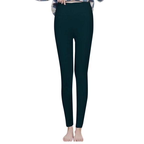 Outfmvch Thick Yoga Pants Fleece Sweatpants Women Compression Leggings for Women Cotton Leggings Running Leggings for Women Sweatpants Army Green M