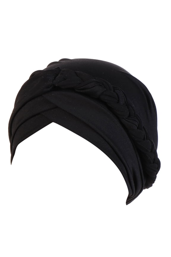 Turbans for Women Head Coverings for Women Head Scarf for Braids Headbands Extra Wide Headbands for Women Headband Beanie for Women Black One Size