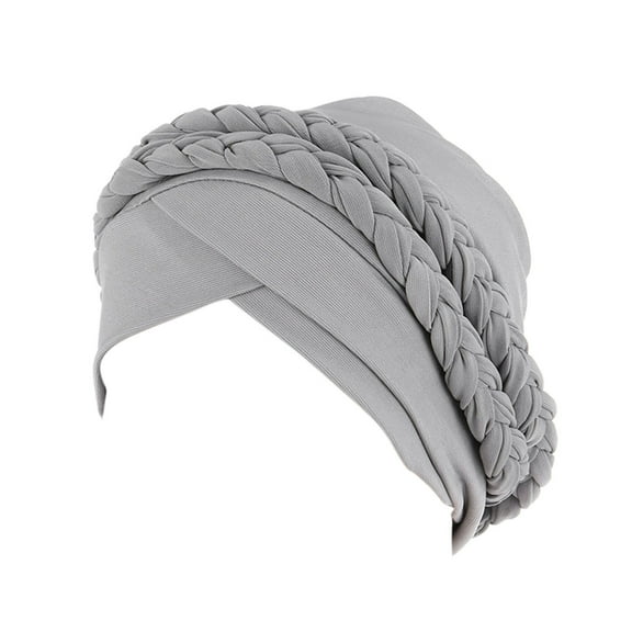 Outfmvch Turbans for Women Turban Head Wraps for Women Head Scarf for Braids Silk Hair Wrap Microfiber Hair Towel Women's Headbands Gray One Size