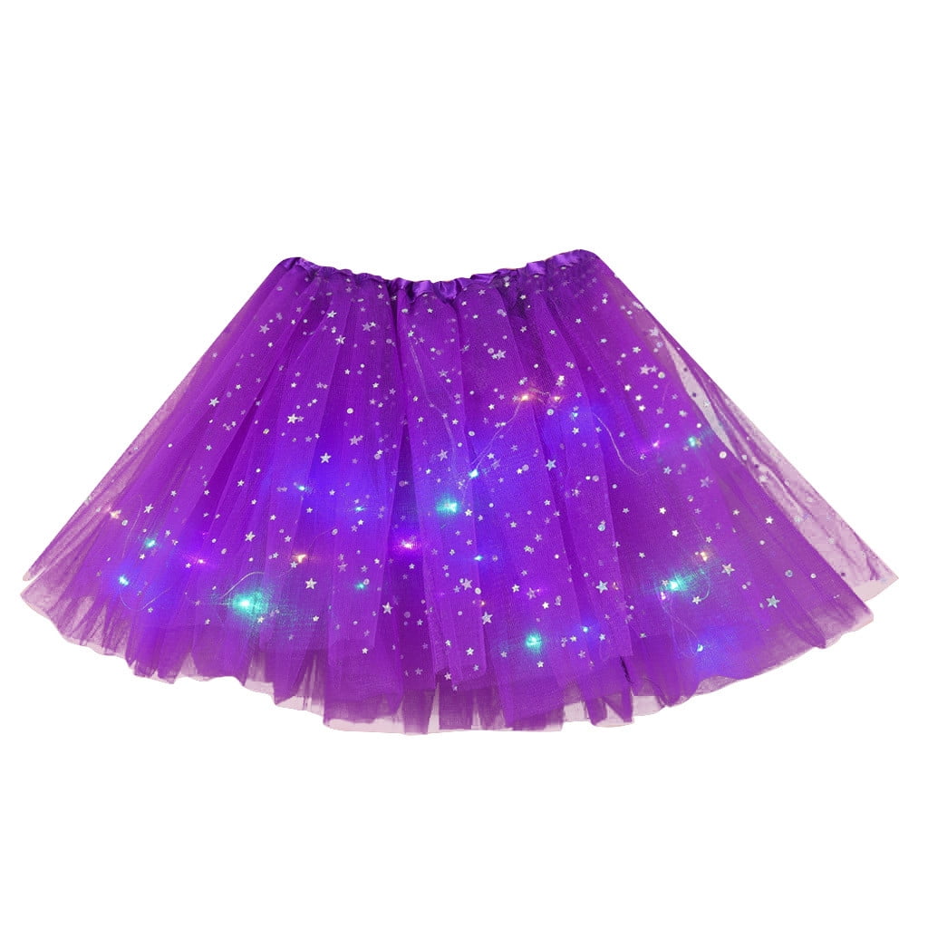 White Star Sequin Tutu Skirt main image 0