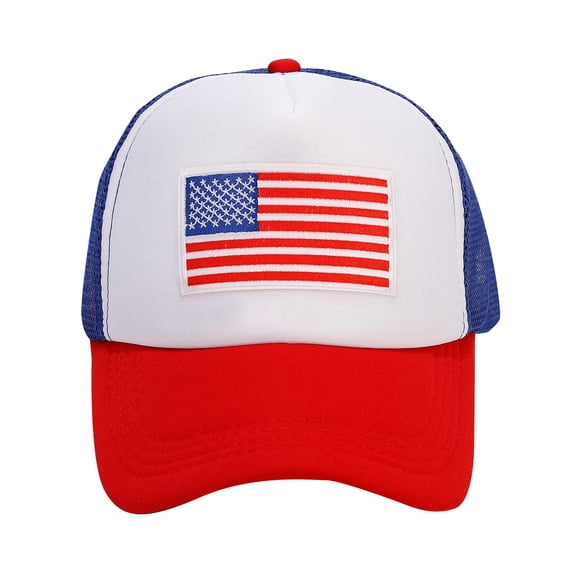 Outfmvch Usa Hat Summer Cap Hats for Women Work Hats Work Hats for Men Gym Hat Walking Hat Sports Hat Athletic Hat Vintage Hat Baseball Cap Hiking Hat Trucker Hat Red One Size