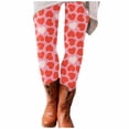 thumbnail image 1 of Outfmvch Valentines Day Pants Women Valentine Yoga Leggings Womens Leggings Fleece Sweatpants Women Seamless Leggings for Women Bell Bottom Jeans for Women Butt Lifting Leggings for Women Red 3xl, 1 of 6