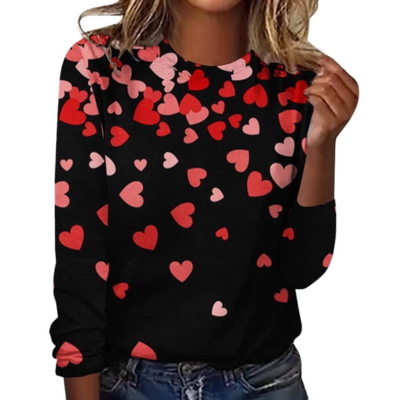 Outfmvch Valentines V Neck Short Sleeve Plus Size Long Sleeve Tops for Women Womens Valentines Hoodie Valentine Shirts for Women 3/4 Length Sleeve Tops Formal Tops for Women Dark Blue 1 S