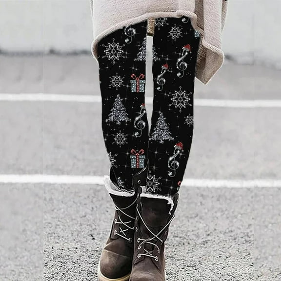 Outfmvch Warm Pants for Women Winter Pants for Women Cold Weather Thermal Leggings Fleece Lined Pants Women Translucent Fleece Lined Tights Gym Pants Women Womens Snow Pants Black L