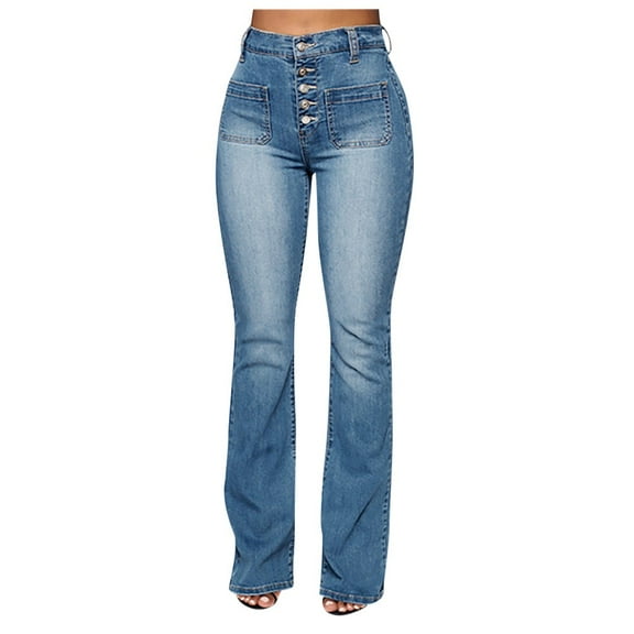 Outfmvch Wide Leg Jeans Woman Western Jeans for Women Petite Jeans for Women Butt Lifting Jeans for Women Cute Jeans Baggy Blue S