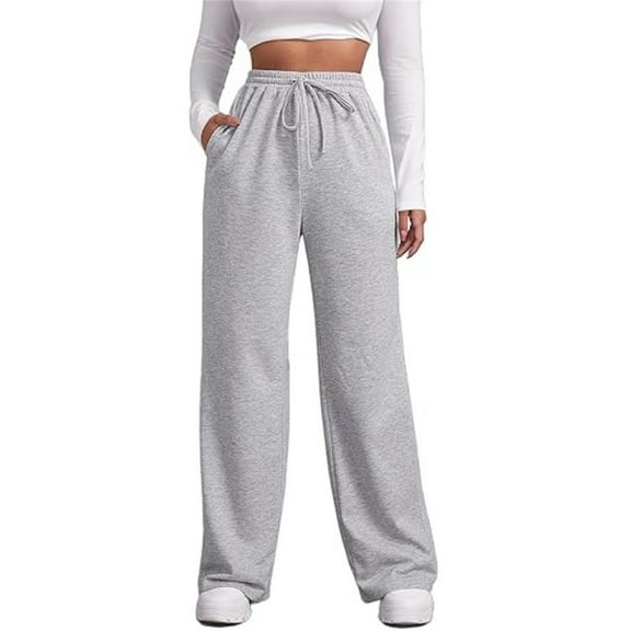 Outfmvch Wide Leg Pants Woman Sweatpants Women Baleaf Pants Women Travel Pants Boho Pants Lounge Pants Women Palazzo Pants for Women Gray 1 M