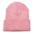 thumbnail image 1 of Outfmvch Winter Beanie Hats for Men Women, Warm Cozy Knitted Cuffed Skull Cap Pink L, 1 of 6