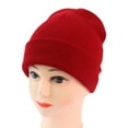 thumbnail image 1 of Outfmvch Winter Hats For Women Winter Hats For Men Men'S And Women'S Knitting Pullover Hat Warm Wool Hat In Autumn And Winter Solid Fashion Knitting Hat Beanie Red One Size, 1 of 8