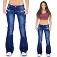 thumbnail image 1 of Outfmvch Winter Jeans for Women Wide Leg Jeans Woman Denim Pants for Women Jeggings for Women Stretchy Jeans for Women Baggy Jean Shorts Navy 2xl, 1 of 6