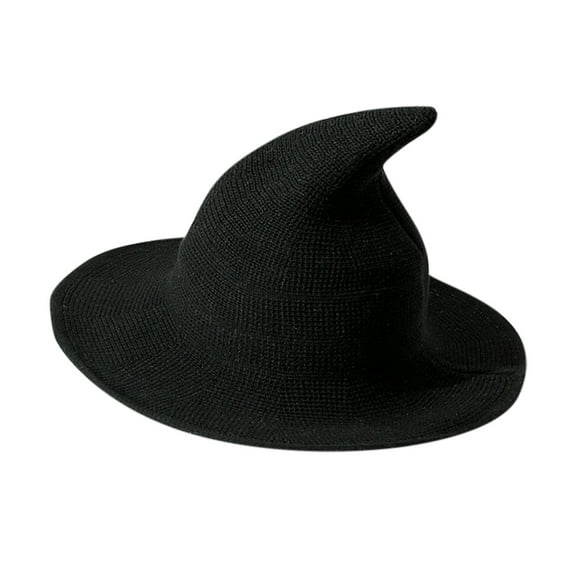 Outfmvch Witch Hat Wide Brim Hats for Women Foldable Hats for Women Travel Hat for Men Women Hats Golf Hat Mens Straw Hat Black One Size