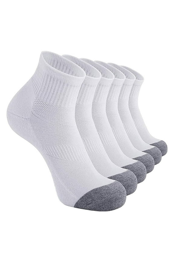 Women's Athletic Socks No Show Socks Women Cotton Ankle Socks Men Pilates Socks Men Knee High Compression Socks Striped Socks Men White 3 One Size