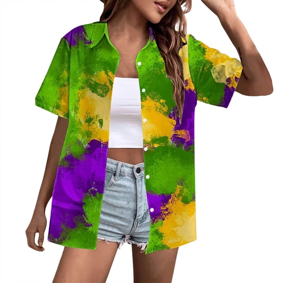 Outfmvch Womens Button Down Shirt Womens Linen Shirt Silk Blouses Womens Summer Blouses Summer Blouses for Women Plain Shirts for Women Womens Blouses Yellow 2xl