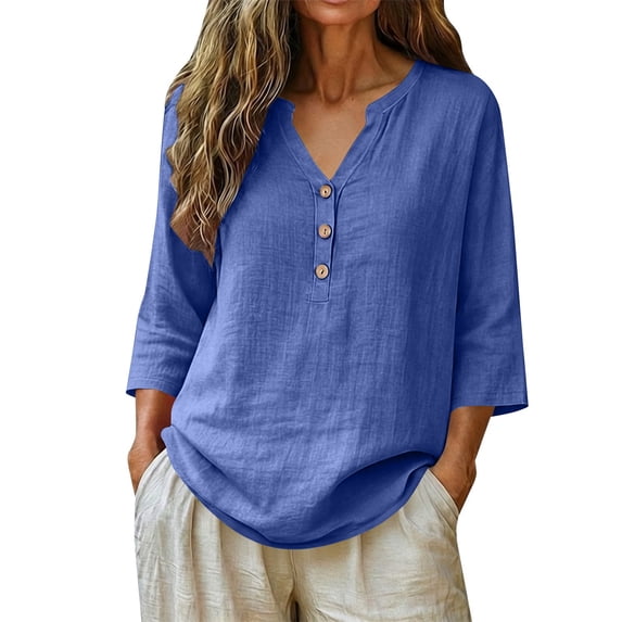 Outfmvch Womens Gauze Shirts Tunic Tops with Button Womens Peasant Tops Womens Tee Shirts Cotton Casual Bohemian Shirts Linen Shirts Women Peasant Blouses Gauze Shirts White XL