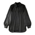 thumbnail image 1 of Outfmvch Womens Long Sleeve Blouses Work Shirt Blouses Women Button Shirts Button Down Shirt Women Blouses Casual Womens Shirts Black M, 1 of 3