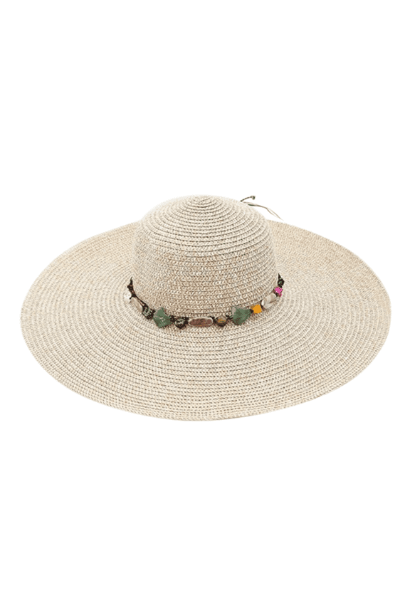 Womens Sun Straw Hat Wide Brim UPF 80 Summer Hat Foldable Packable Floppy Beach Hats for Women Beige One Size